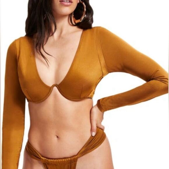 GOOD AMERICAN Showoff Underwire Bikini Top Size 7 (4XL) - Picture 1 of 7
